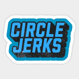 Circle Under Blue Sticker